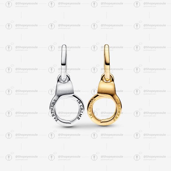 Pandora Openable & Splittable Handcuffs Dangle Charm - Picture 2 of 6